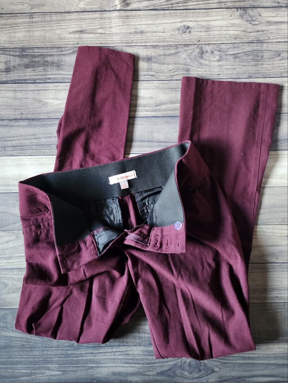 Hollywould Burgundy Women's Pants Small